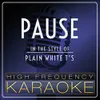 Pause(Karaoke Version)