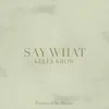 About Say What Song