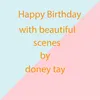 Happy Birthday with beautiful scenes