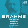 Ballades, Op. 10: No. 1 in D Minor, Andante