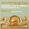 Sonata II in D Minor for Recorder and Basso Continuo: II. Allegro