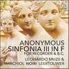 Sinfonia III in F Major for Recorder and Basso Continuo: III. Andante