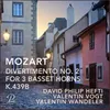 Divertimento No. 2 for 3 Basset Horns, K.439b: I. Allegro