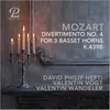 Divertimento No. 4 for 3 Basset Horns, K.439b: IV. Adagio