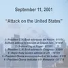 Address to Nation & Bullhorn to Rescuers 9/11/2001 & 9/14/2001