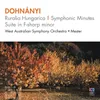 Ruralia Hungarica Op. 32b: I. Andante