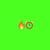 Fire Emoji Clock Emoji