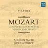 Sonata for Violin and Piano in D Major, K. 7: III. Menuetto I and II