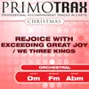 Rejoice with Exceeding Great Joy / We Three Kings (Medium Key - FM) Performance Backing Track