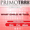 What Child is This (Medium Key - FM) Performance Backing Track