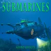 Submarine Runs on Surface in Calm Sea