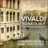 Sonata in F Major for Recorder and Basso Continuo: I. Without Tempo Indication