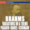 Varations and Fugue for Piano on a Theme by Ha¨ndel in B Major, Op. 24