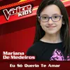 About Eu Só Queria Te Amar-The Voice Brasil Kids 2017 Song