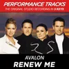 Renew Me-Performance Track In Key Of D-F With Background Vocals