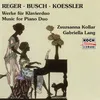 Busch: Variations On A Theme By Schubert For Two Pianos, Op. 2 - 1. Variation