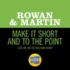 About Make It Short And To The Point-Live On The Ed Sullivan Show, July 24, 1960 Song