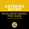 Recites Rupert Brooke's Poem, Heaven Live On The Ed Sullivan Show, April 21, 1963
