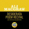 Desiderata Poem Recital Live On The Ed Sullivan Show, December 13, 1970