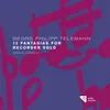 12 Fantasias, TWV 40:2-13: No. 2 in A Minor. Grave – Allegro (Arr. for Recorder Solo)