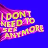 About I Don't Need To See Anymore Song