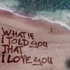 About What If I Told You That I Love You Song