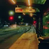 lonely night at bus station