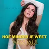 About Hoe Minder Je Weet Song