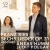 About 6 Lieder, Op. 31: No. 6, Abschied Song