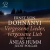 About 6 Gedichte, Op. 14: No. 6, Vergessene Lieder, vergessene Lieb Song