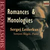Shostakovich: 5 Romances, Op. 98 - No. 5, Day Of Memories