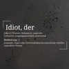 About Idiot Song