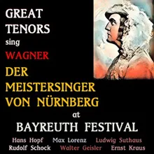 Die Meistersinger von Nürnberg, WWV 96, Act III: "Sieh, Evchen!... Weilten die Sterne im lieblichen Tanz" (Stolzing, Eva, Sachs)