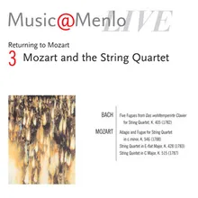 String Quartet in E-flat Major, K. 428-Live