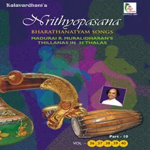 Nrithyopasana - Vol.-40 Thillanas in Eka Thaalam - Jathi-5