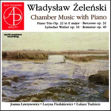 Lyrischer Walzer for Cello and Piano, Op. 15 "Tempo di Valse, ma moderato"