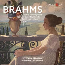 String Quartet No. 1 in C Minor, Op. 51 No. 1: II. Romanza. Poco adagio Arranged by Brahms for Piano 4 Hands