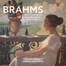 String Quartet No. 2, Op. 51 No. 2: III. Quasi Minuetto, moderato Arranged by Brahms for Piano 4 Hands