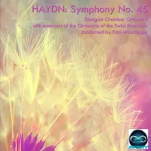 Symphony No 45 in F-Sharp Minor "Farewell": IV. Finale. Presto - Adagio