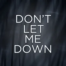 Don't Let Me Down - Acoustic Version