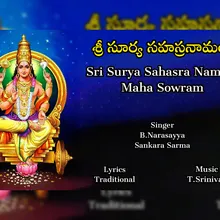Sri Surya Sahasranamalu