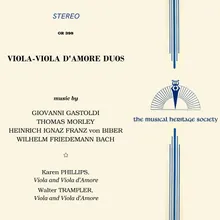 Harmonia artificioso-ariosa - Partia VII in C Minor: V. Aria and Trezza