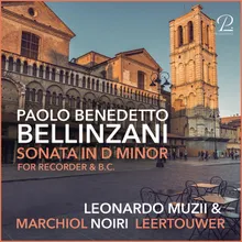 Sonata in D Minor for Recorder and Basso Continuo, Op. 3/12 : I. Largo