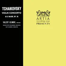 Violin Concerto In D Major Op. 35: I. Allegro moderato