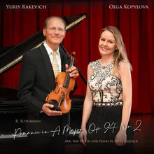 Romance in A Major, Op. 94, No. 2 (Arr. for Violin and Piano by Fritz Kreisler)