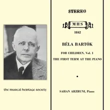 For Children, Vol. 1 - From Hungarian Folk Songs, Sz. 42: 6. Study for the Left Hand. Allegro Revised Version, 1945