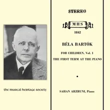 For Children, Vol. 1 - From Hungarian Folk Songs, Sz. 42: 9. Song. Adagio Revised Version, 1945