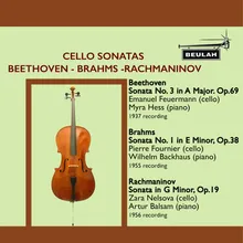 Cello Sonata No.1 in E minor, Op.38: 2. Allegretto quasi Menuetto