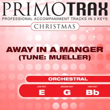 Away in a Manger (Low Key - E) Performance Backing Track
