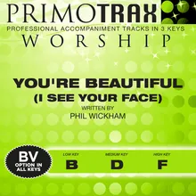 You're Beautiful-High Key - F - with Backing Vocals